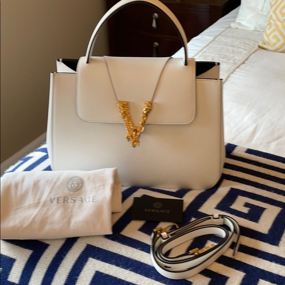 Versace Virtus Top Handle Bag with Crossbody strap - Picture 7 of 7